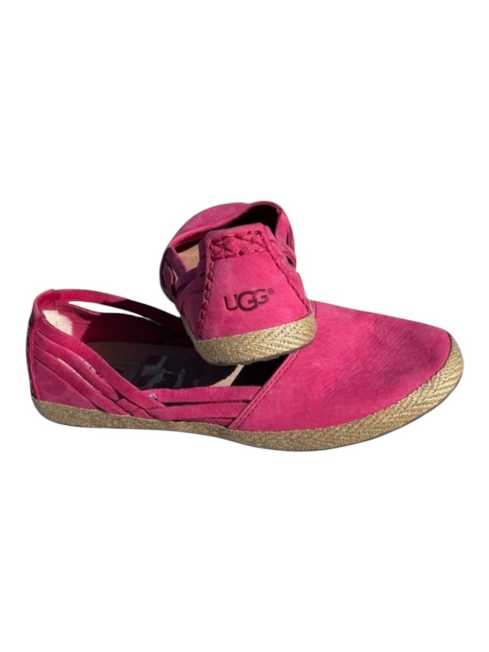UGG Cicily Pink Slip On Sandal Espadrille size 8.5